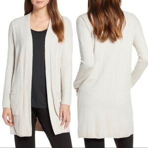 Barefoot Dreams CozyChic Ultra Lite Gray Cardigan Sweater Women’s L